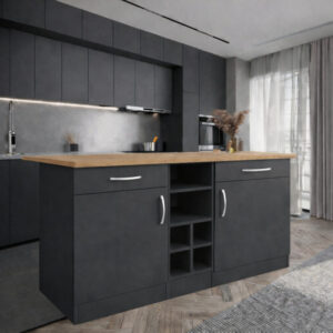 ANDA 2 ÇEKMECELİ 2 KAPAKLI MUTFAK ADASI- ÇOK AMAÇLI DOLAP-HAZIR MUTFAK DOLABI-ERZAK-KİLER  DOLABI - AtlantikÇam Tezgah