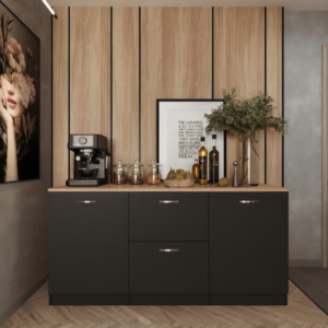 Gün Mutfak 2 Kapaklı-2 Çekmeceli Alt Modül - 150 cm - Çok Amaçlı Dolap - Tezgah Dahil