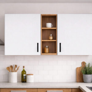 Katya Üst Modül - 150 cm - Çok Amaçlı Dolap - AtlantikÇam - Beyaz - AtlantikÇam