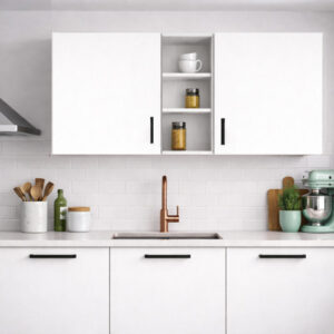 Katya Üst Modül - 150 cm - Çok Amaçlı Dolap - AtlantikÇam - Beyaz