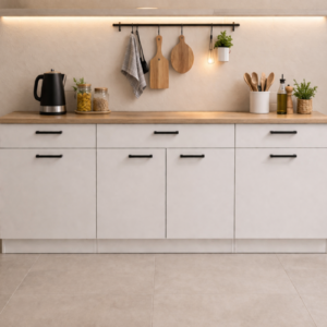 Tiny Mutfak 3 Çekmeceli 4 Kapaklı Alt Modül 200 cm - Çok Amaçlı Dolap -Tezgah Dahil - Beyaz