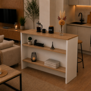 Figa Mutfak Adası - MUTFAK MASASI-120 CM - Beyaz-Atlantikçam