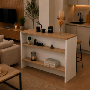 Figa Mutfak Adası - MUTFAK MASASI-120 CM - Beyaz-Atlantikçam
